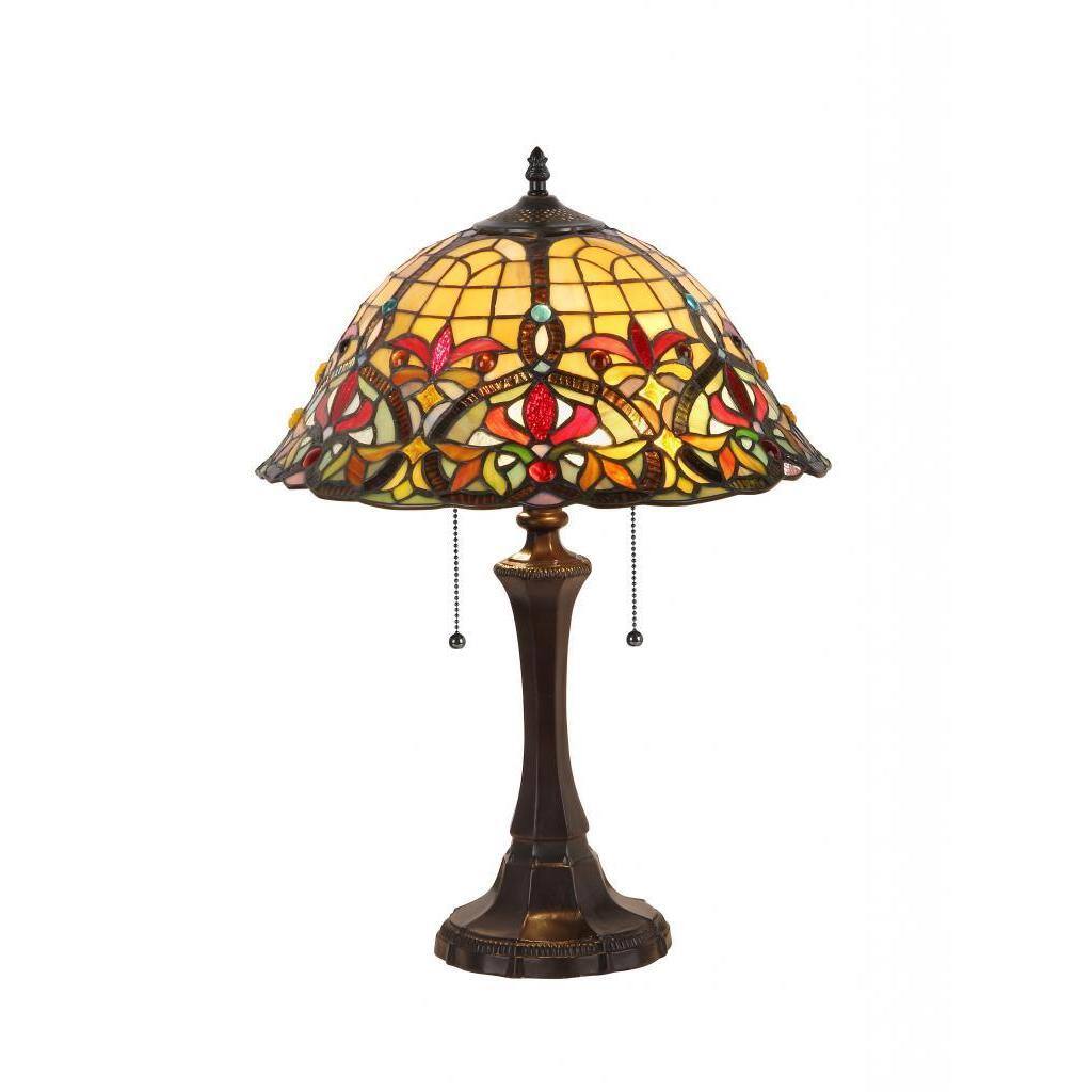 Tiffany Style Victorian Design 2-light Table Lamp