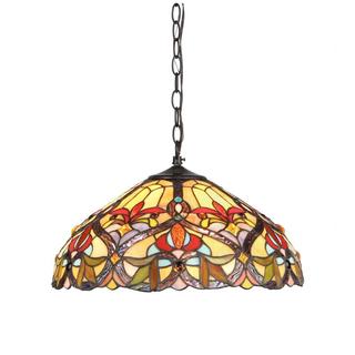Chloe Tiffany Style Victorian Design 2-light Pendant