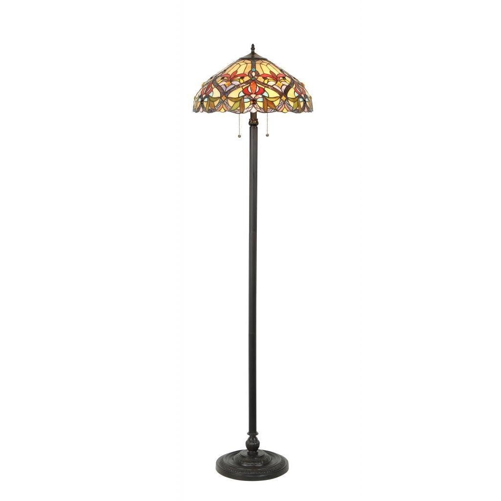 Tiffany Style Victorian Design 2 light Floor Lamp