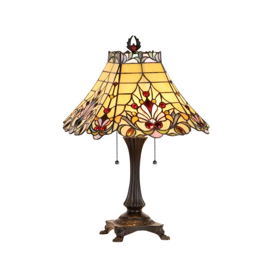Tiffany Style Victorian Design 2-light Table Lamp