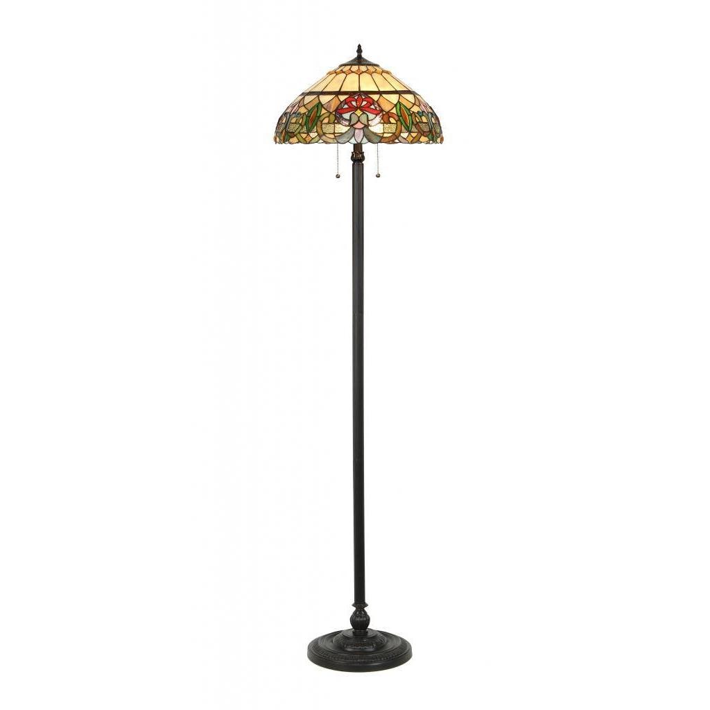 Tiffany Style Victorian Design 2 light Floor Lamp