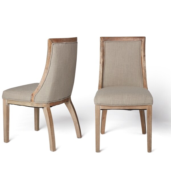 The Gray Barn Park Avenue Beige Linen Dining Chairs (Set of 2) - Free ...