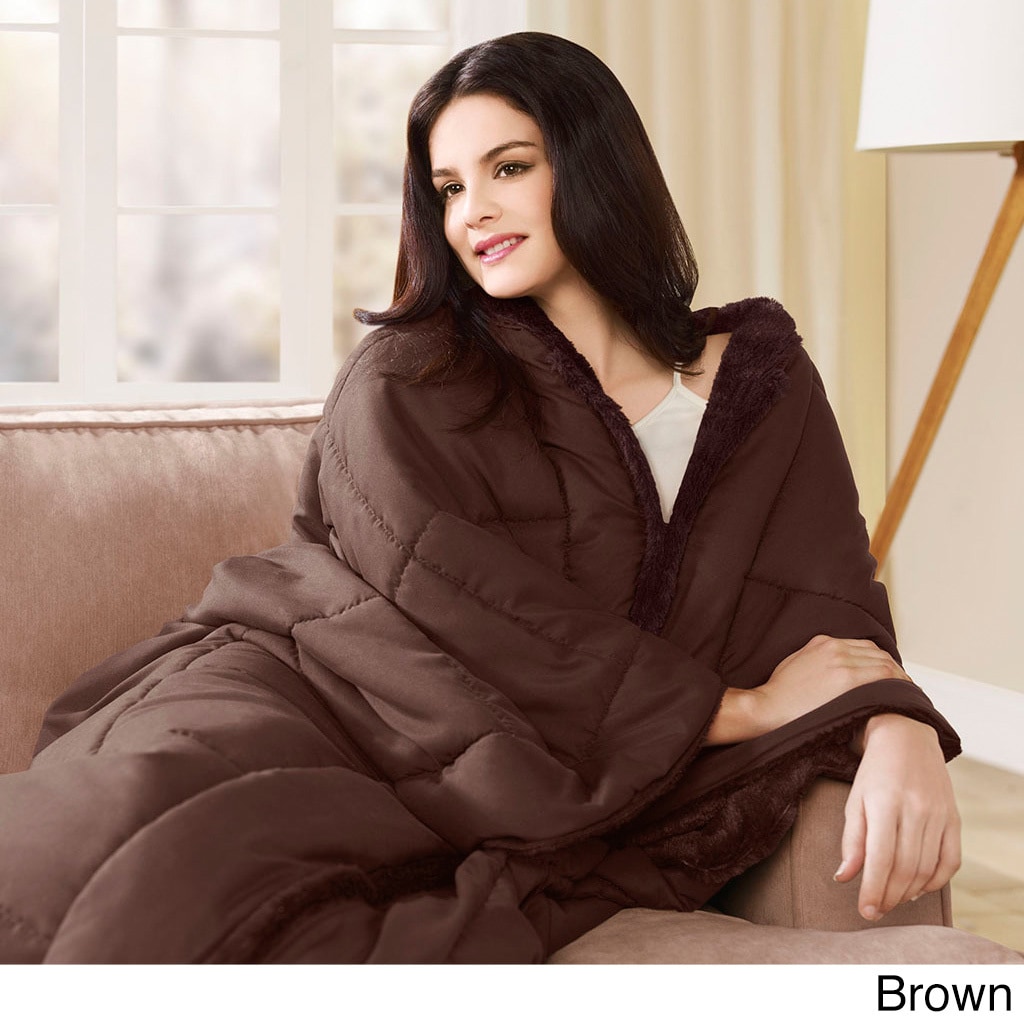 Premier Comfort Reversible 3 in 1 Wrap Throw