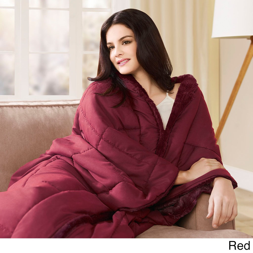 Premier Comfort Reversible 3 in 1 Wrap Throw