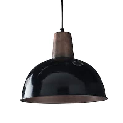 CG Sparks Distressed Painted Metal 15" Dia. Pendant Light (India)