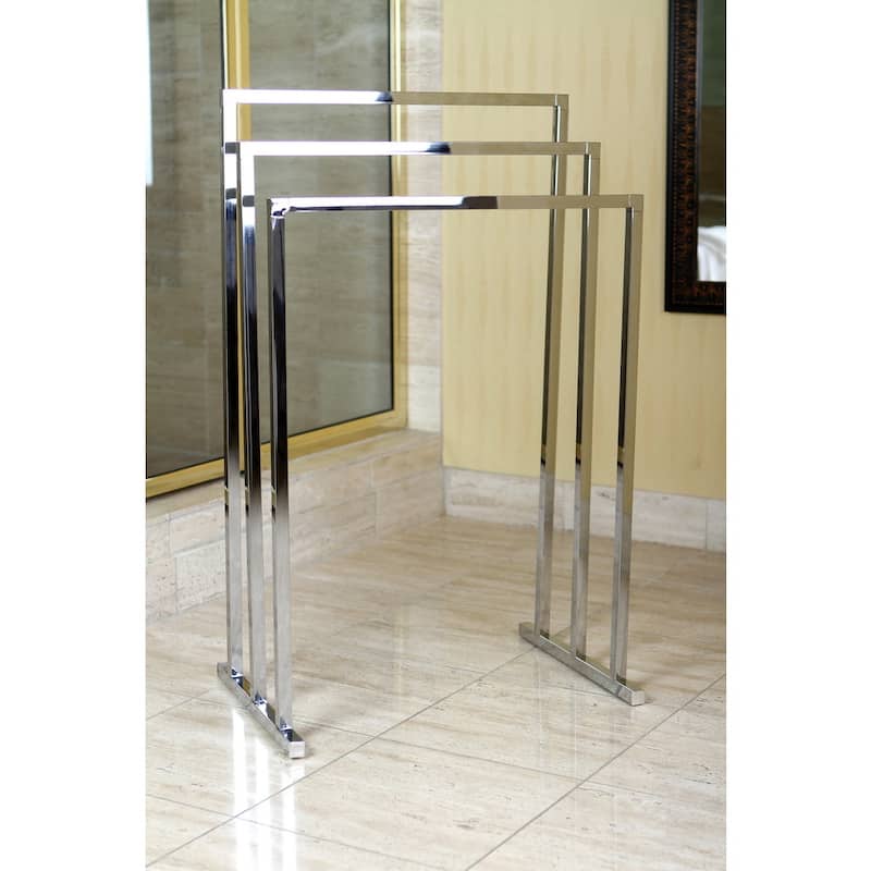 Edenscape Pedestal 3-Tier Steel Construction Towel Rack