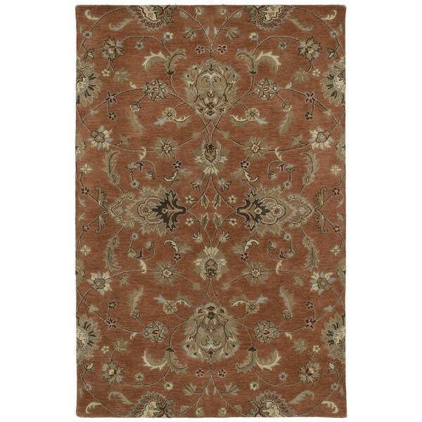 Hand-tufted Royal Taj Copper Wool Area Rug - 2' x 3'
