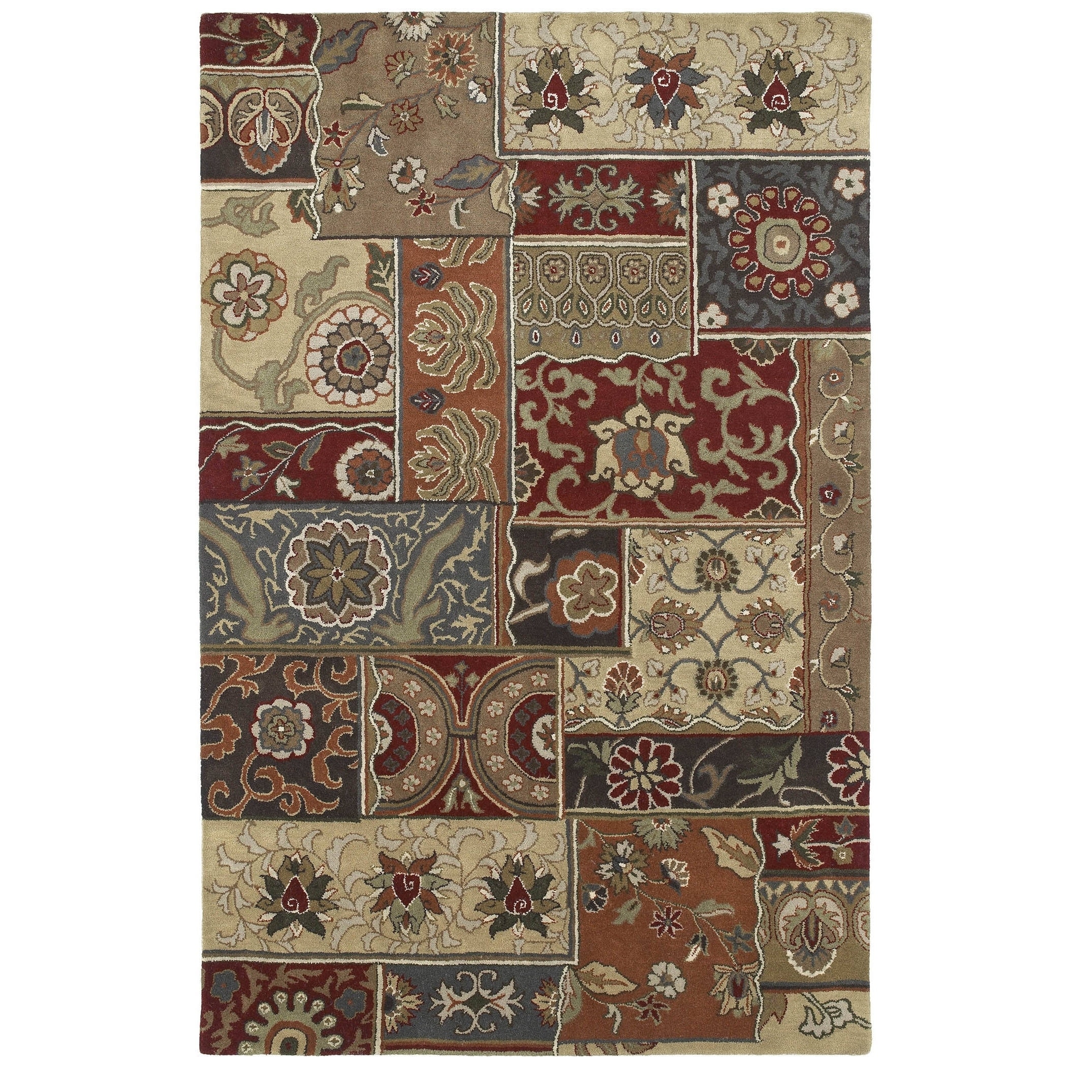 Hand tufted Royal Taj Multi Wool Area Rug (2 X 3)