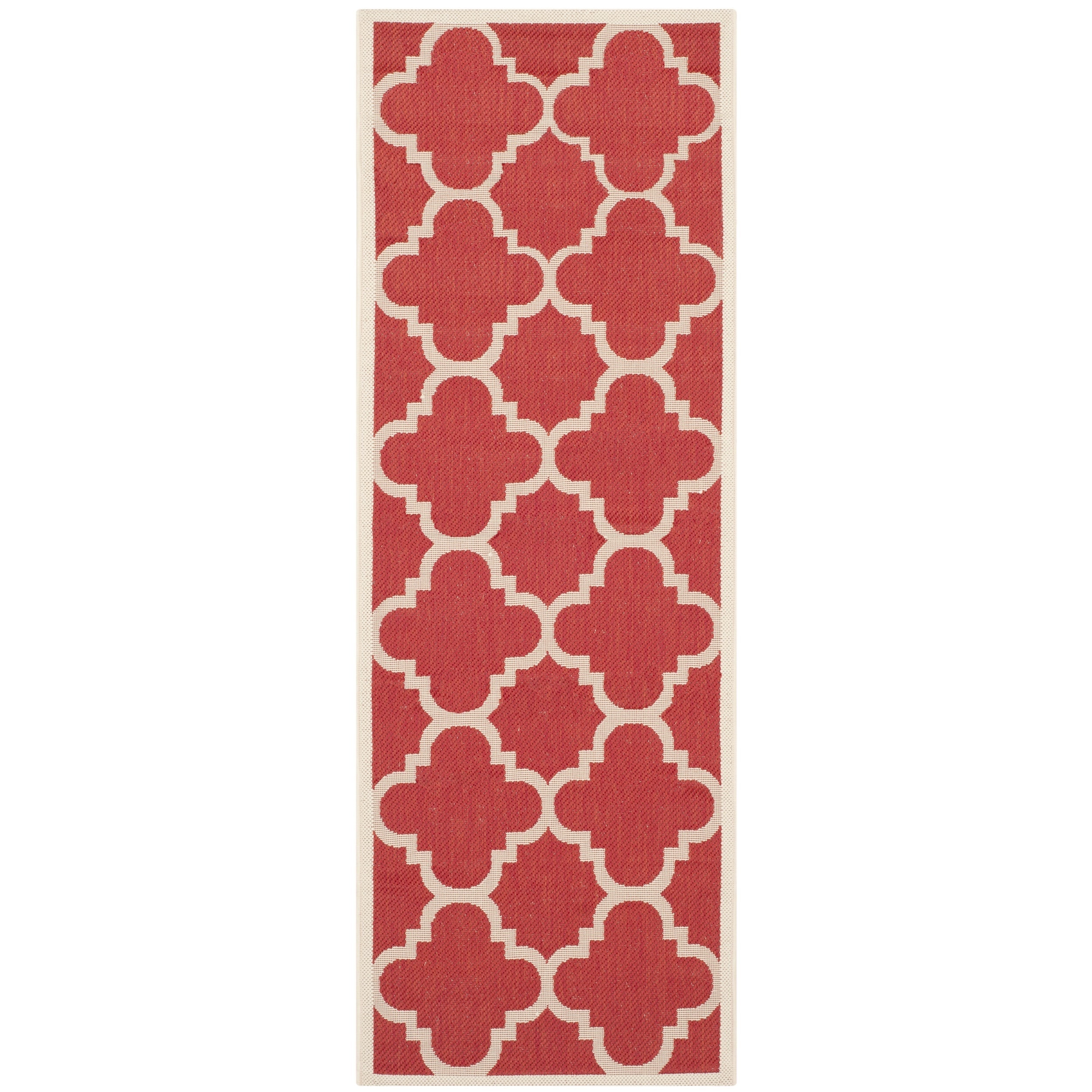 Safavieh Indoor/ Outdoor Courtyard Red Rug (23 X 67)