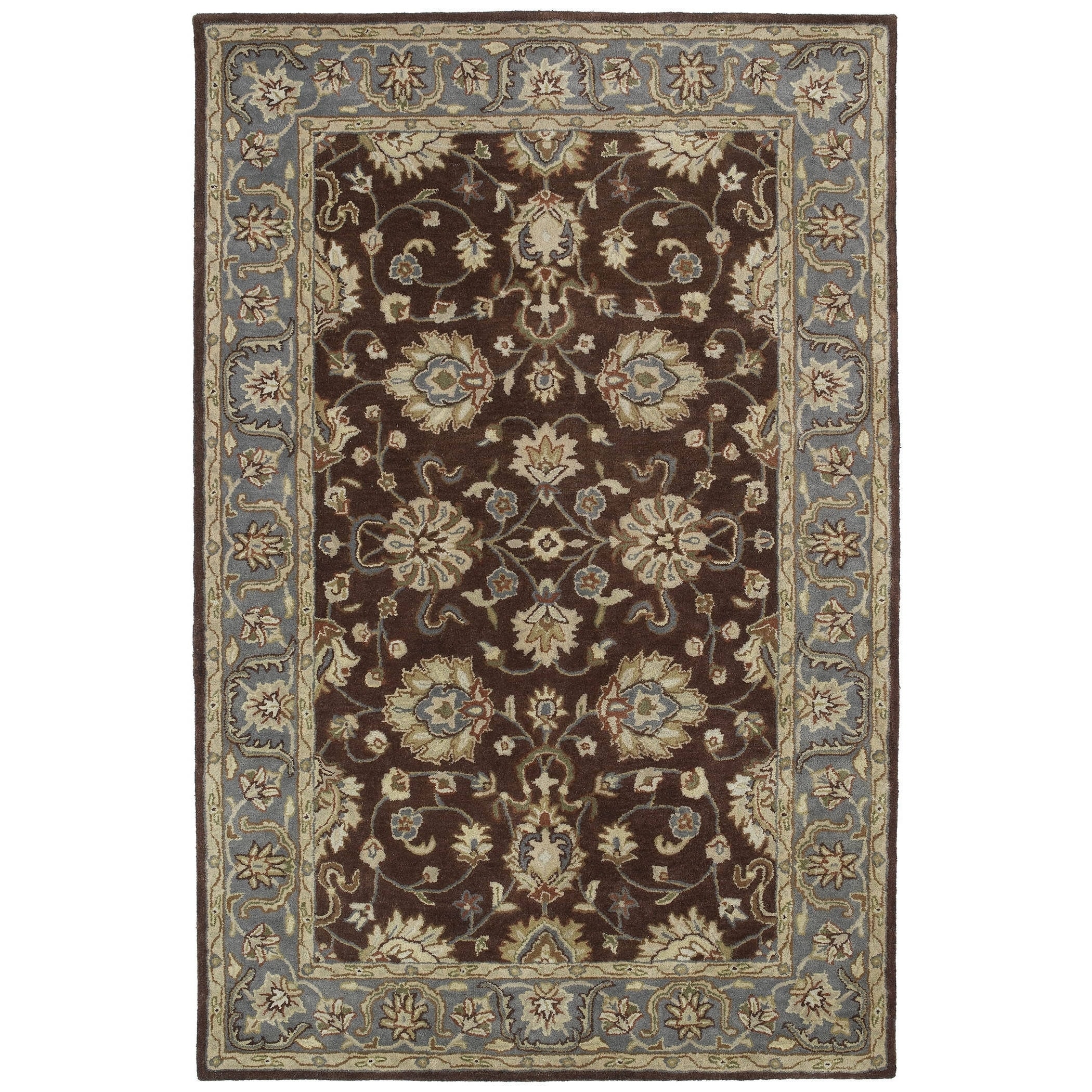 Hand tufted Royal Taj Brown Wool Area Rug (2 X 3)