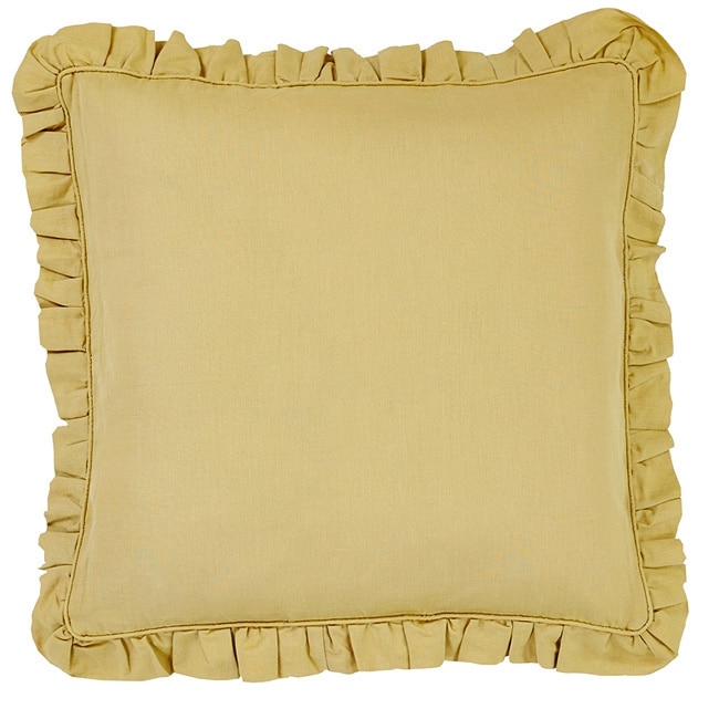 Cottage Home Brookfield Linen Mustard 100 percent Cotton Euro Sham Yellow Size Euro