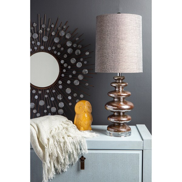 Mod Mercury 1-light Aged Mercury Glass Table Lamp