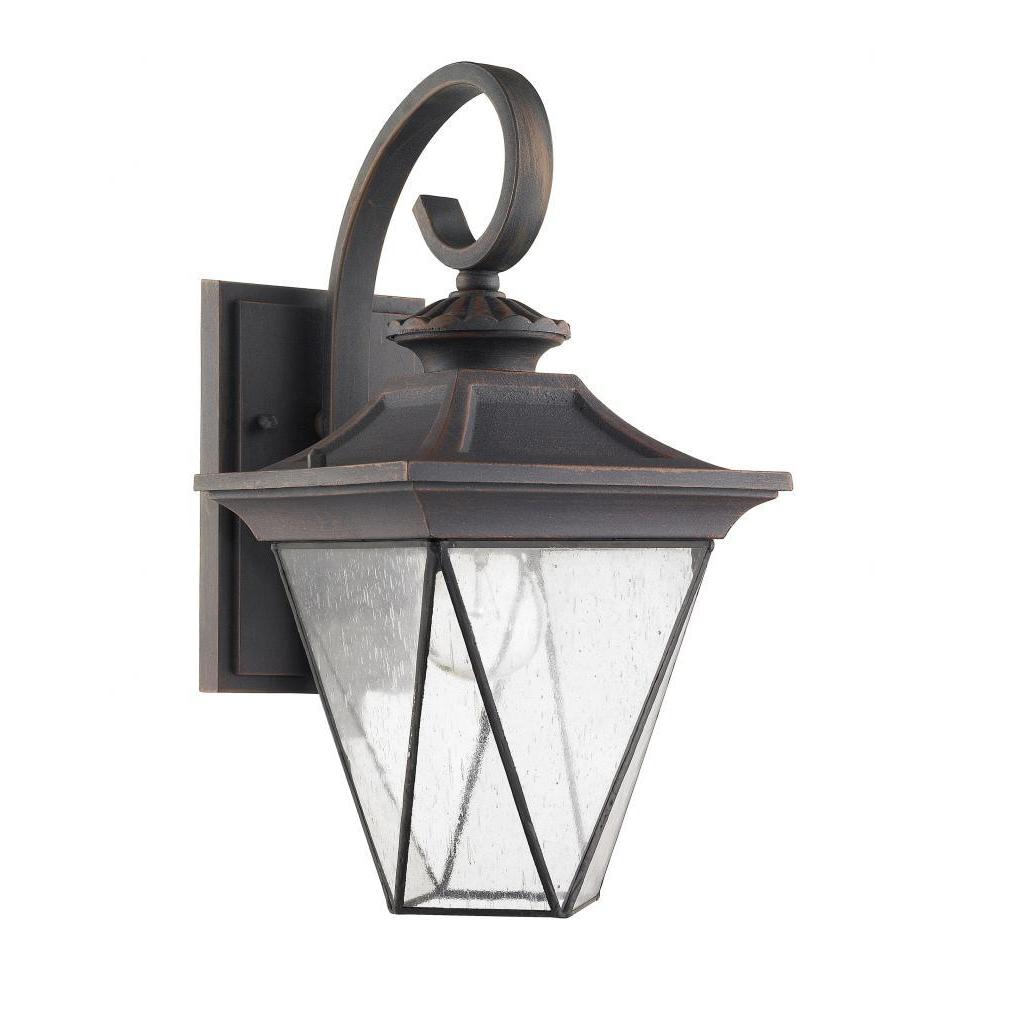Transitional 1 light Rustic Bronze Oudoor Wall Sconce