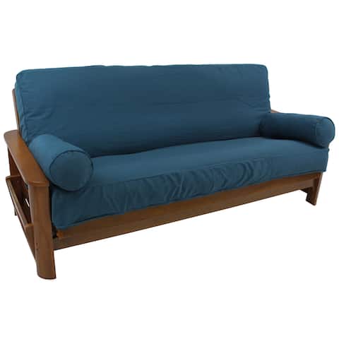 Futon Covers Online At Our Best Slipcovers Blazing Needles Premium Twill 8 To 10 Inch 3 Piece Bolster Futon Cover Set