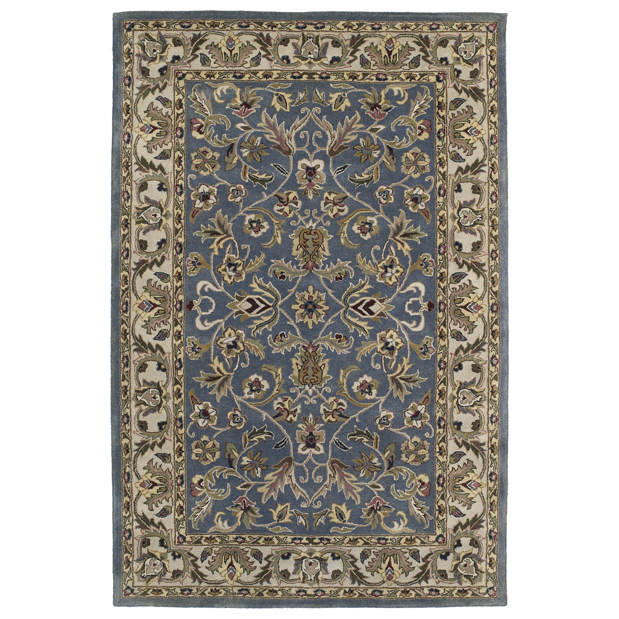 Royal Taj Blue Hand tufted Wool Rug (36 X 53)