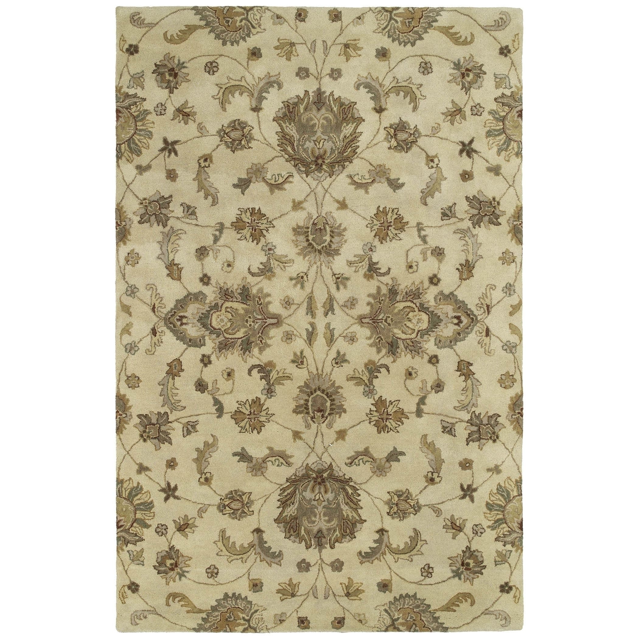 Royal Taj Sand Hand tufted Wool Rug (36 X 53)