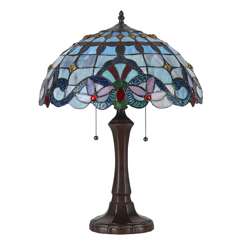 Tiffany Style Victorian Design 2-light Table Lamp