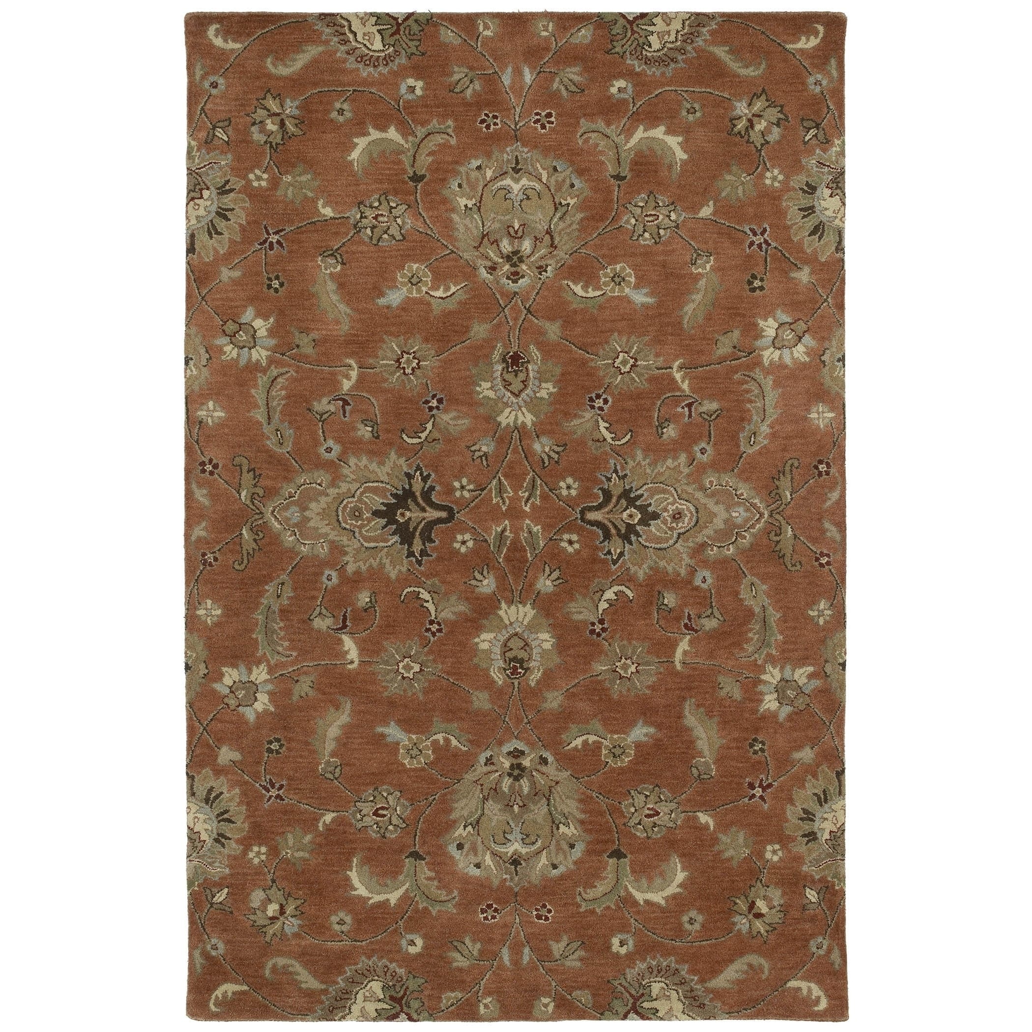 Royal Taj Copper Hand tufted Wool Rug (36 X 53)