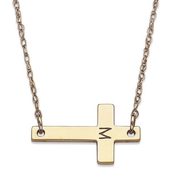 Cross Initial Necklace 2025