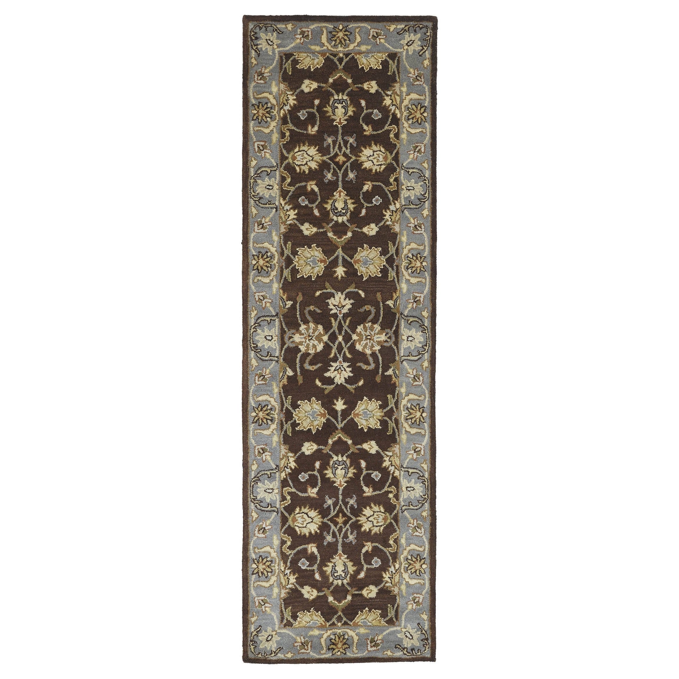 Royal Taj Brown Hand tufted Wool Rug (23 X 79)