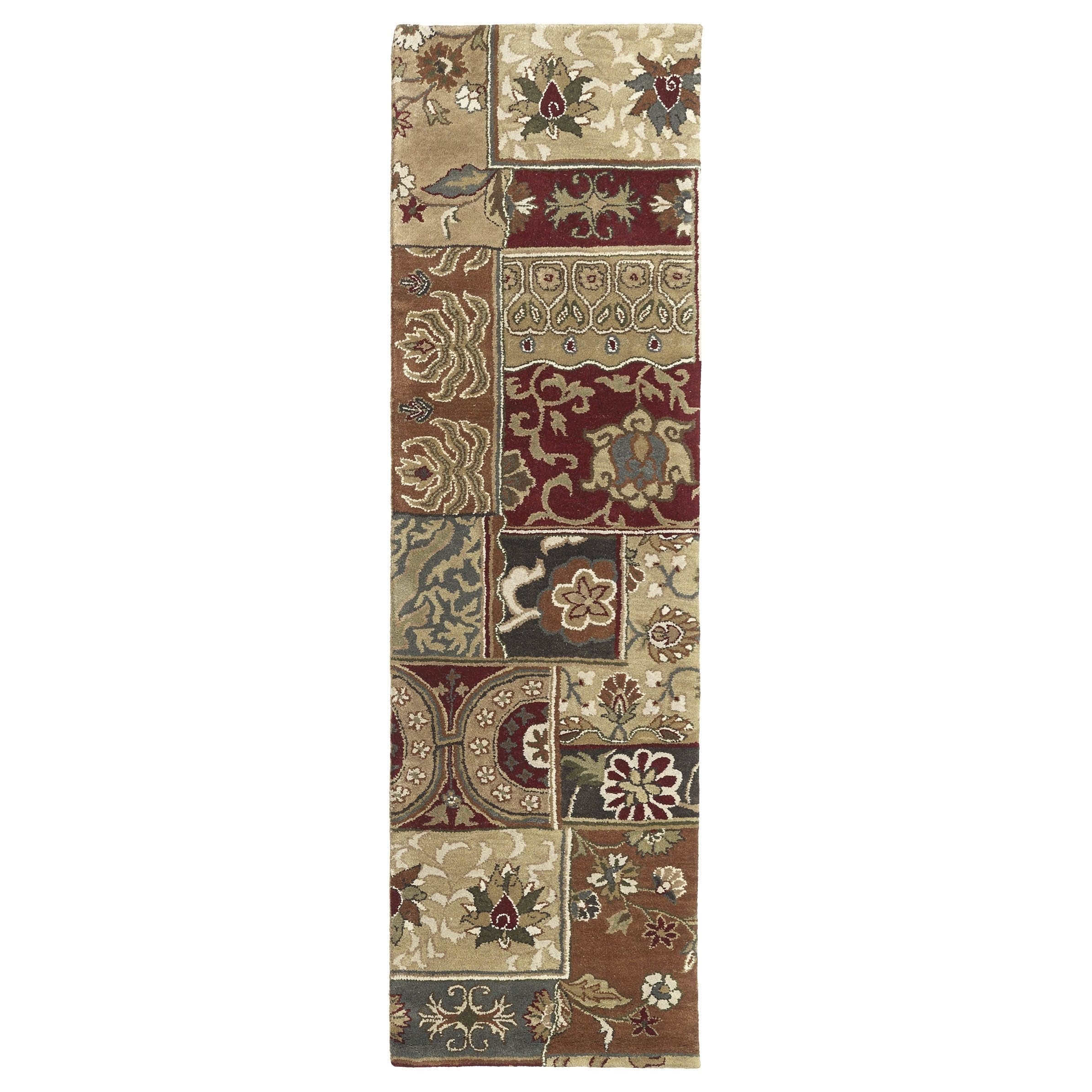 Hand tufted Royal Taj Multicolored Wool Runner Rug (23 X 79)