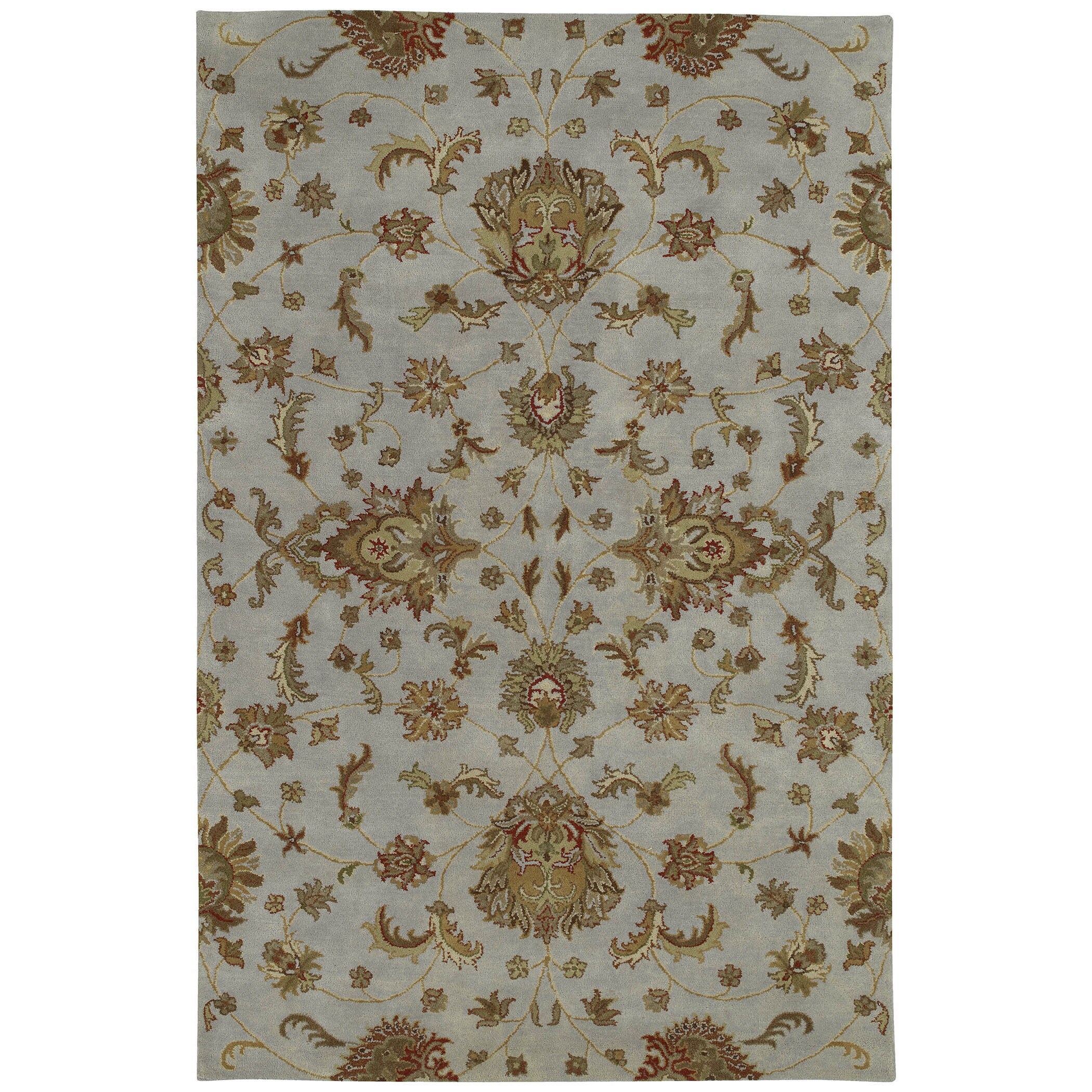Shop Handtufted Royal Taj Light Blue Wool Rug 8' x 10' On Sale