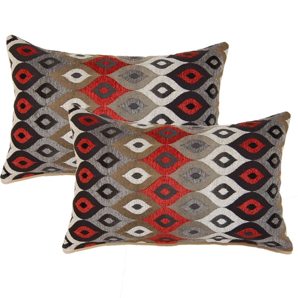 Sherry Kline Retro Red Boudoir Throw Pillows (Set of 2)