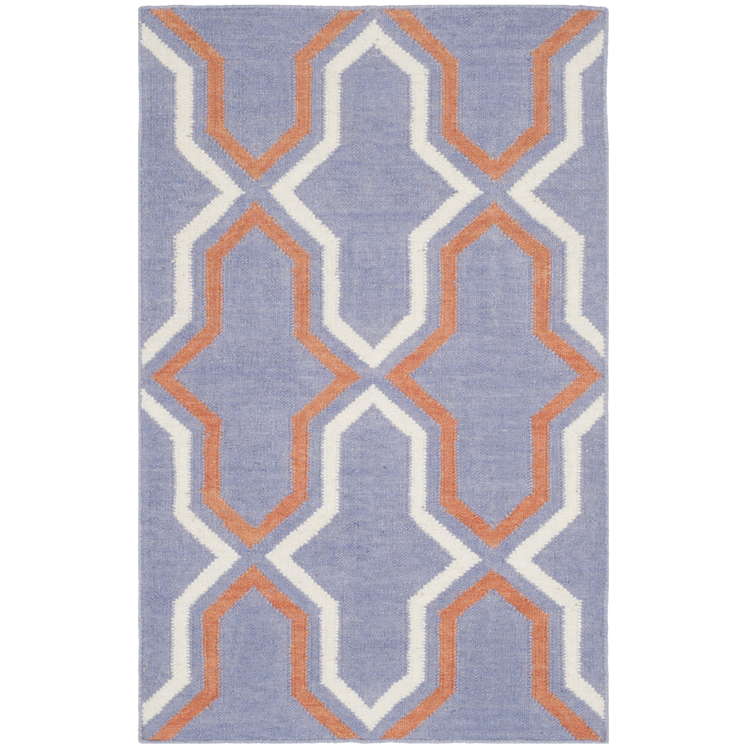 Safavieh Hand woven Moroccan Dhurries Purple Wool Rug (26 X 4)