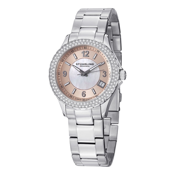 Stuhrling Original Womens Iris Swiss Quartz Bracelet Watch