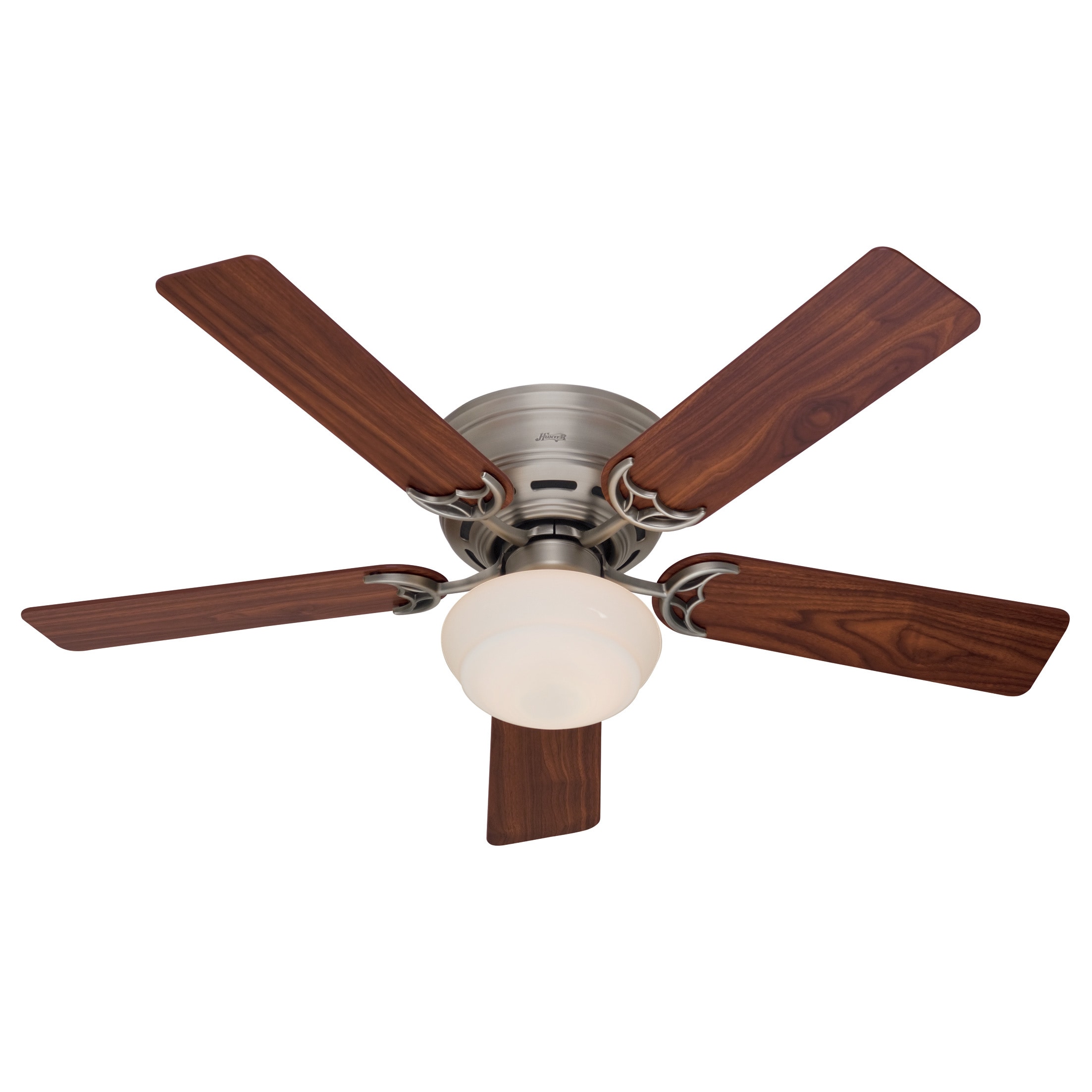 Hunter Fan Low Profile Iii Plus 52 Inch White With 5 Cherry Hunter Fan Low Profile Iii Plus 52