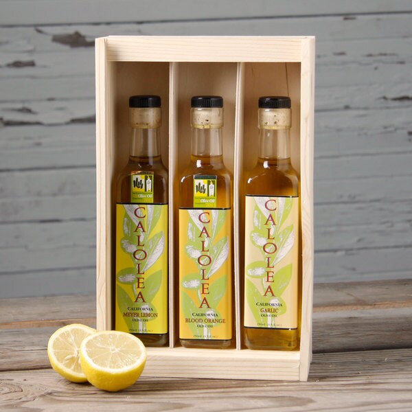 Shop Calolea Flavored Olive Oil Gift Box (Set of 3