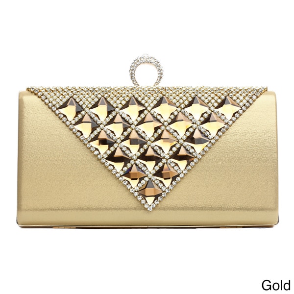 Shop J. Furmani 'Michelle' Pyramid Studded Evening Bag - On Sale - Free ...