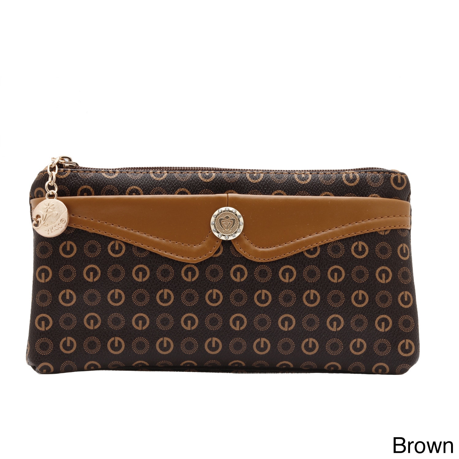 J. Furmani Patterned Zip around Wristlet