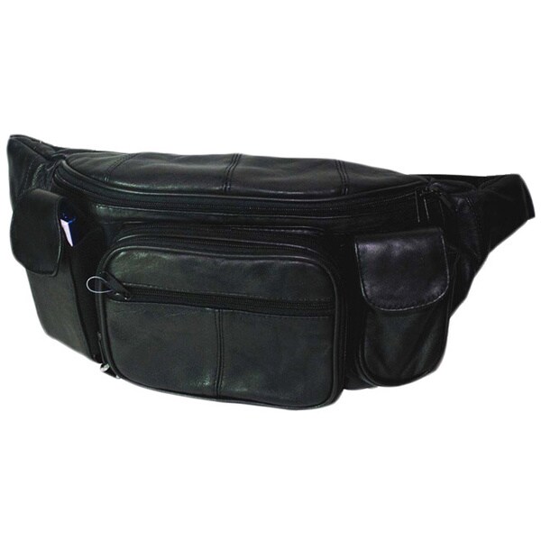 extra large leather fanny pack