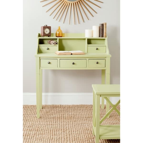 Shop Safavieh Landon Avocado Green Writing Desk On Sale Free