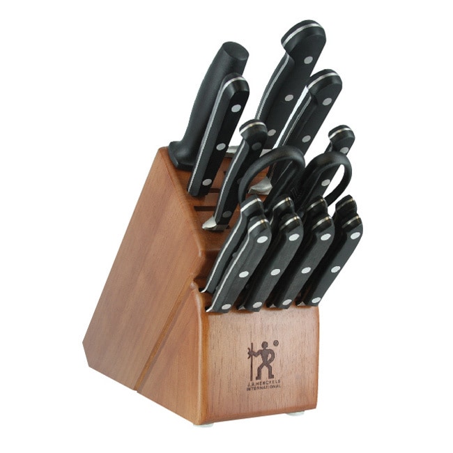 Henckels International Classic Knife Block Set 35344 016 and Bonus Cutting Board