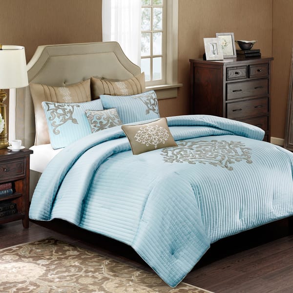 Shop Madison Park Signature Bennett 8 Piece Charmeuse Comforter