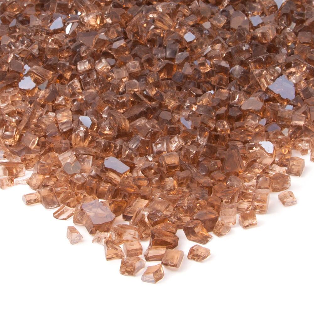 Reflective Copper Colored Fire Glass by Real Flame - .25 inches