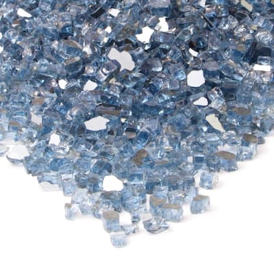 20-pound Reflective Blue Colored Fire Glass by Real Flame