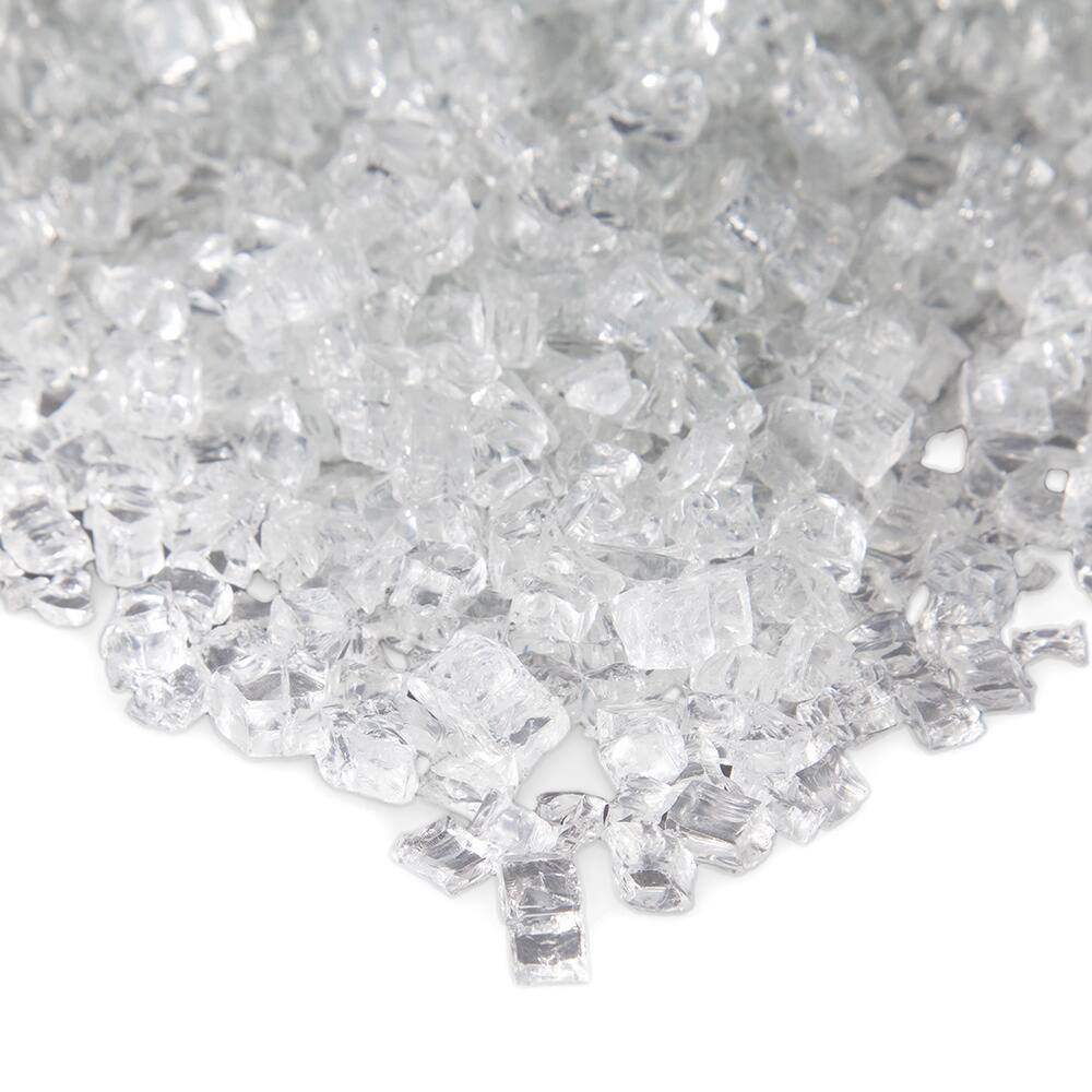 Reflective Ice Clear Colored Fire Glass by Real Flame