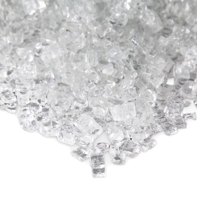 Reflective Ice Clear Colored Fire Glass by Real Flame