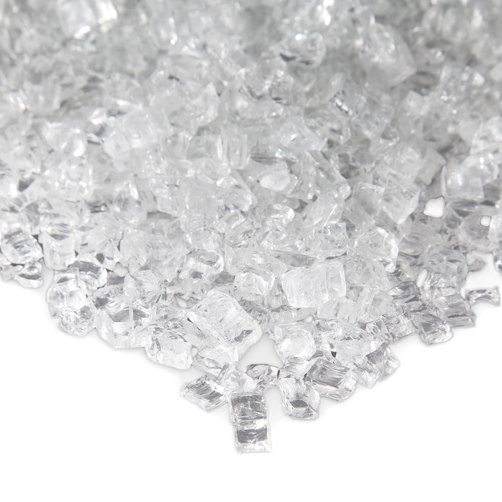 Reflective Ice Clear Colored Fire Glass by Real Flame
