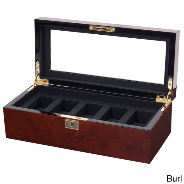 WOLF Savoy Display Case 5 piece Watch Box