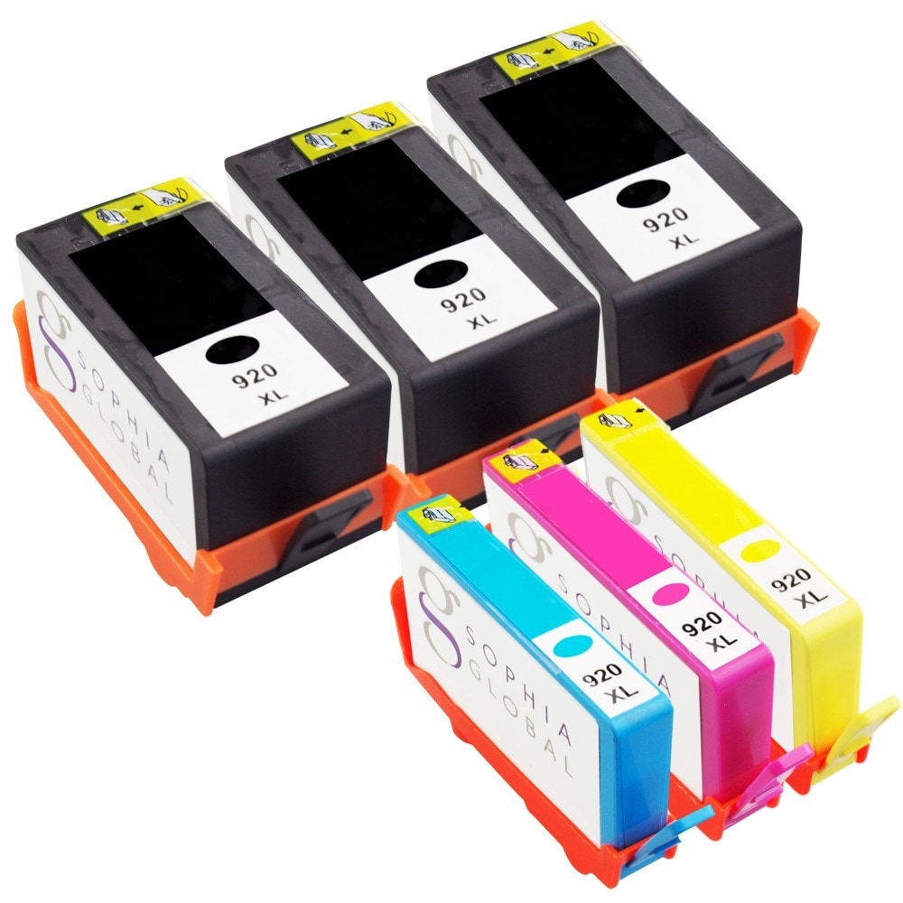 Sophia Global Remanufactured Ink Cartridge Replacement For Hp 920xl (3 Black, 1 Cyan, 1 Magenta, 1 Yellow)