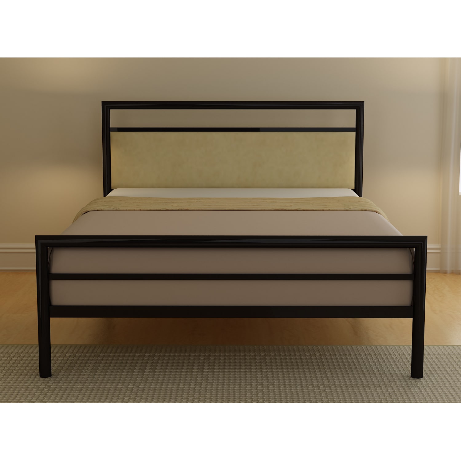 * Channing Upholstered Queen size Bed Beige Size Queen