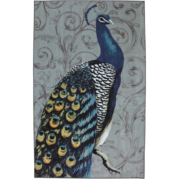 Mohawk Home New Wave Peacock Feathers Multi - 7'6" x 10'