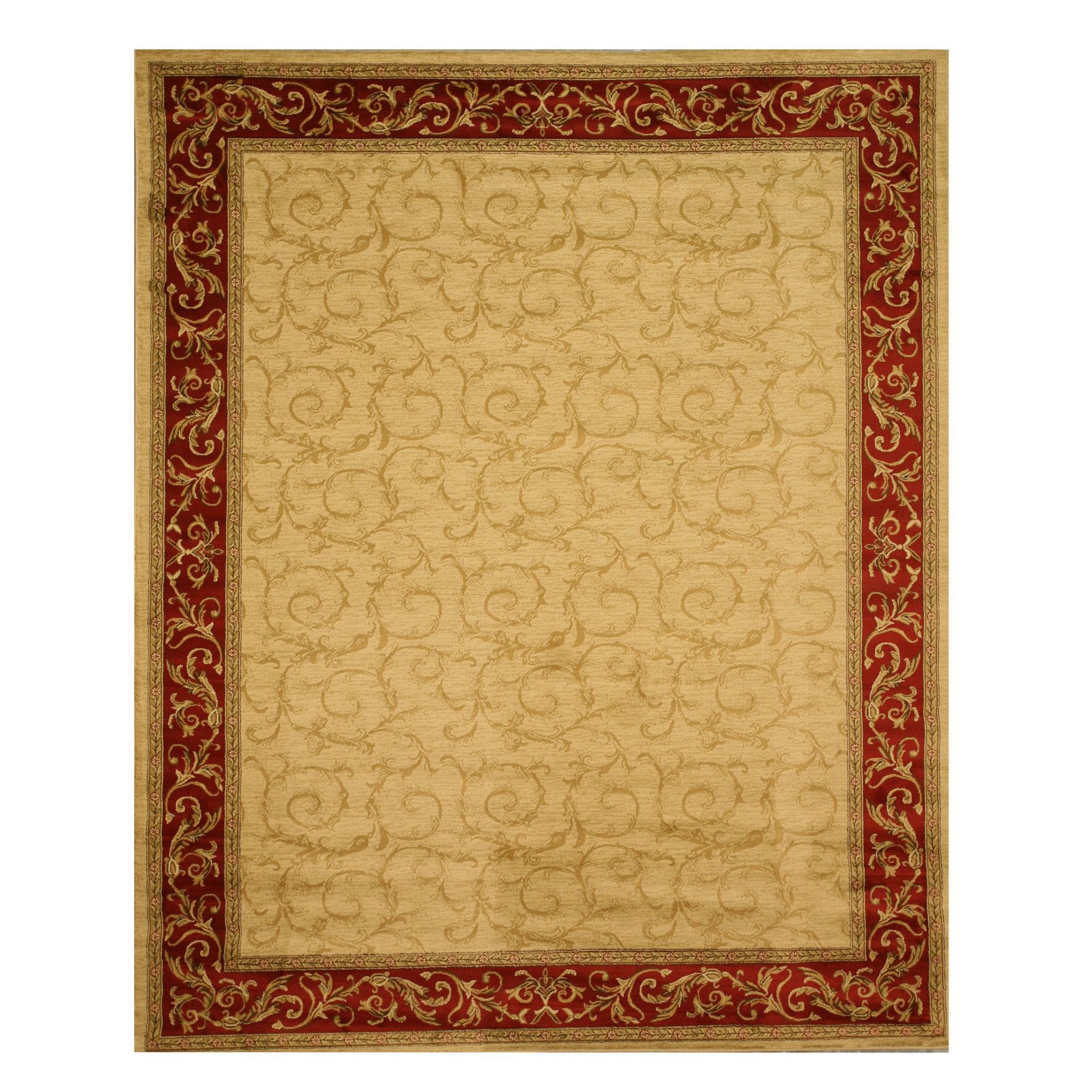 Eorc Beige European Scrolls Rug (53 X 73)