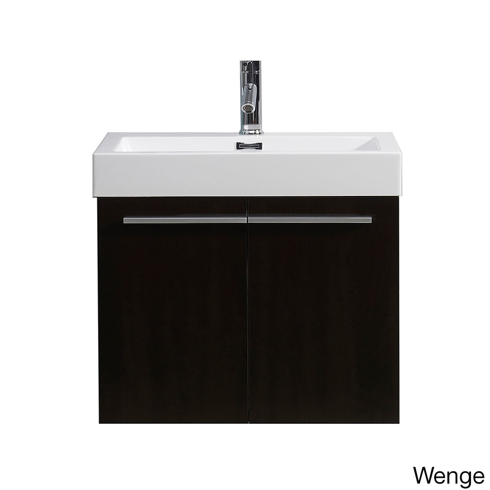 Virtu Virtu Usa Midori 24 inch Single Sink Bathroom Vanity Set Espresso Size Single Vanities