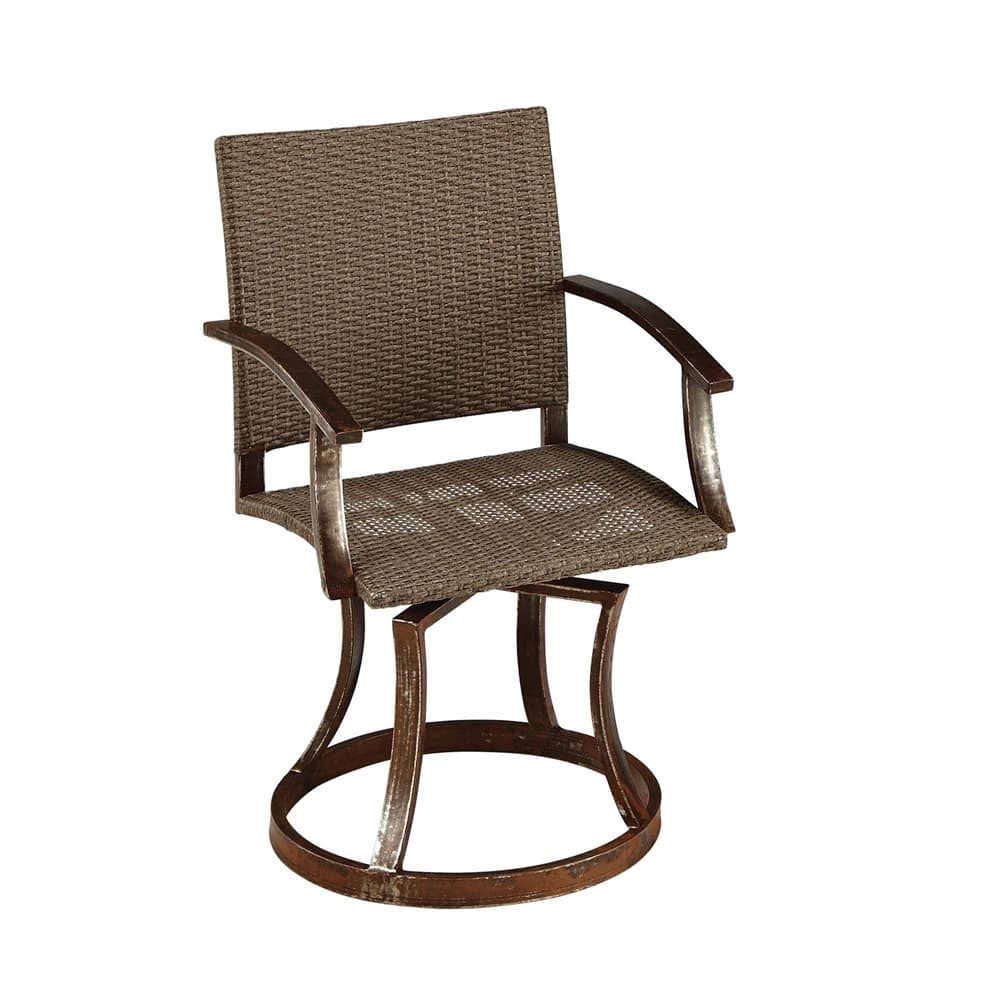 Urban Wicker Outdoor Swivel Chair by Home Styles