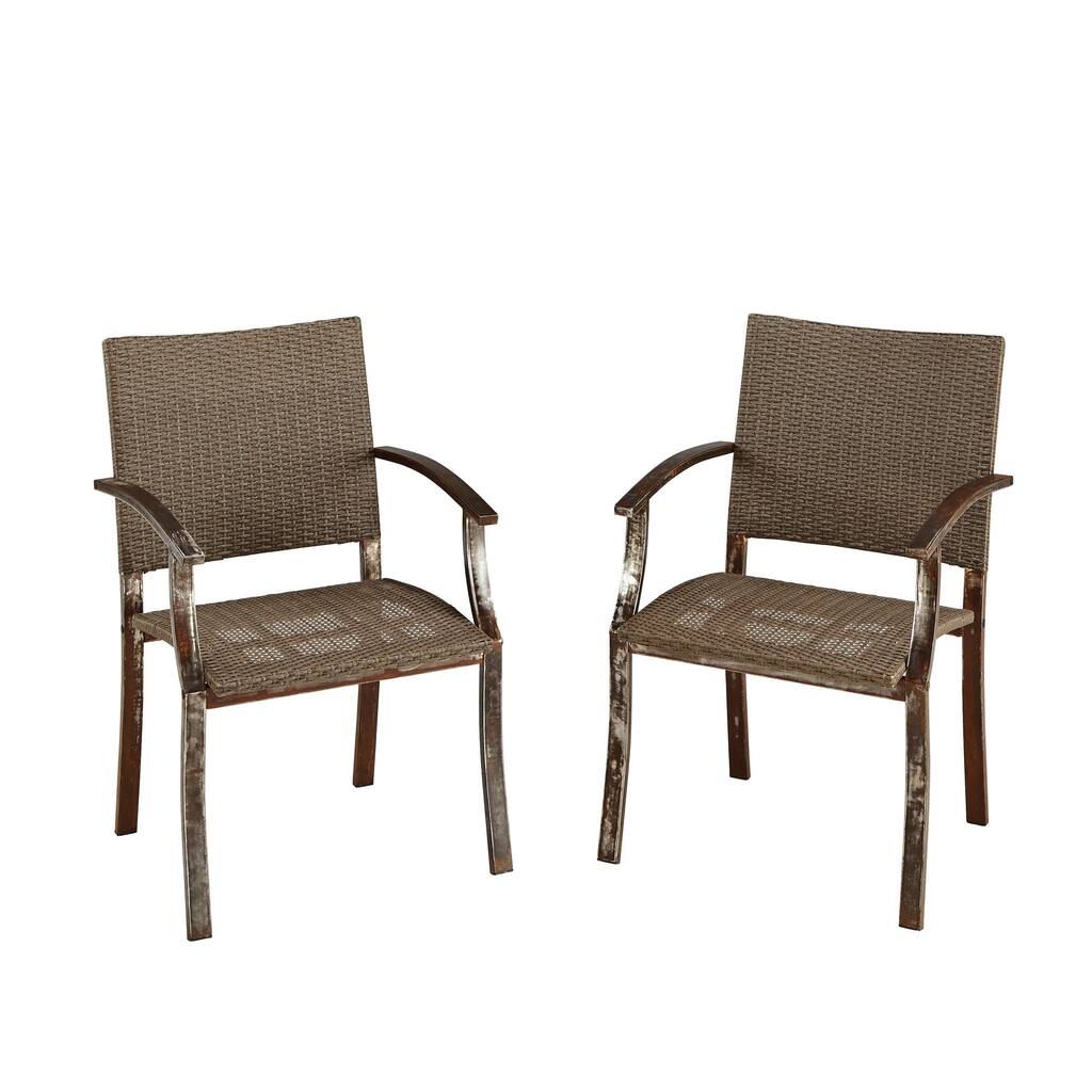 Urban Outdoor Dining Chair Pair by Home Styles